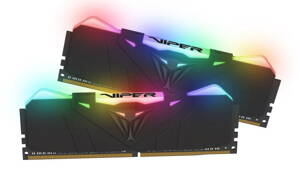 PATRIOT Viper RGB 16GB DDR4 Black 3600 MHz / DIMM / CL18 / Heat shield / KIT 2x 8GB