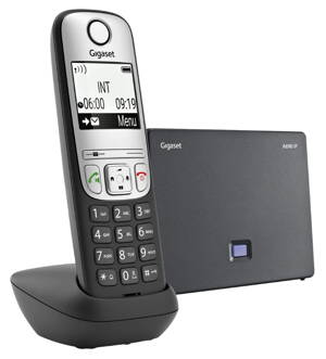 SIEMENS GIGASET A690 - DECT / GAP bezdrôtový IP telefón, 6 SIP účtov, 1x PSTN, až 3 hovory zároveň, farba čierna