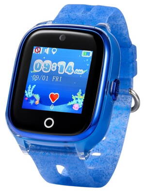 CEL-TEC KT01 Dětské hodinky s GPS lokátorem a fotoaparátem/ modré