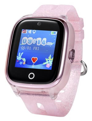CEL-TEC KT01 Dětské hodinky s GPS lokátorem a fotoaparátem/ růžové