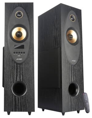 FENDA F&D repro T-35X/ 2.0/ 80W/ čierné/ drevené/ BT5.0/ Optický vstup/ FM rádio/ USB/ diaľkové ovládanie/ Karaoke