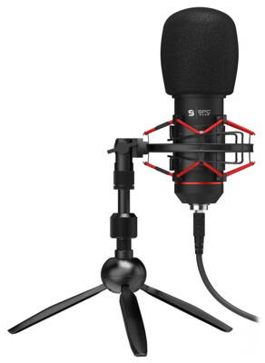 SPC Gear mikrofón SM900T Streaming microphone / USB / tripod / pop filter