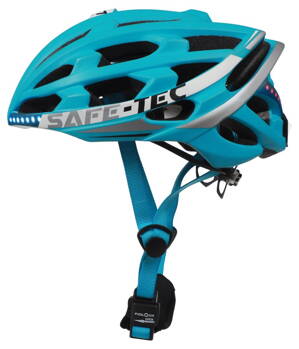 SAFE-TEC Chytrá Bluetooth helma/ TYR 2 Turquoise M