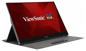ViewSonic TD1655 - prenosný/ 15,6" Touch/ IPS/ 16:9/ 1920x1080/ 6,5ms/ 250cd/m2/ miniHDMI/ 2xUSB-C/ integ. stojan/ repro