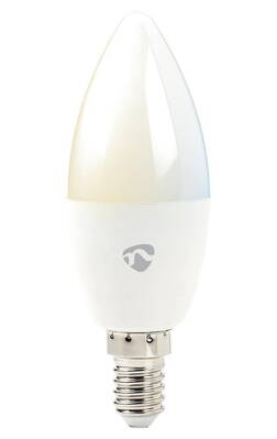 NEDIS Wi-Fi múdra LED žiarovka / E14 / 4,5W / 230V / 350L / 6500K / teplá až studená biela / stmievateľná