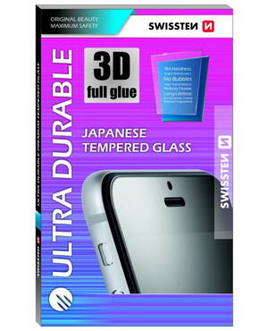 Swissten sklo Ultra Durable 3D FullGlue Glass pro iPhone 6 Plus/6s Plus černé