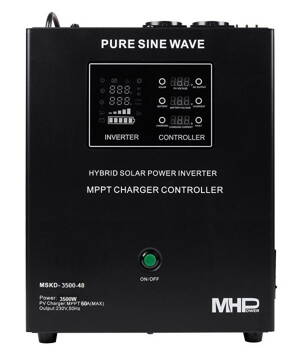 MHPower záložný zdroj MSKD-3500-48, UPS, 3500W, čistý sinus, 48V, solárny regulátor MPPT