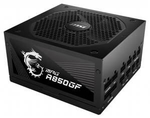 MSI zdroj MPG A850GF/ 850W/ ATX/ akt. PFC/ 140mm ventilátor/ modulární kabeláž/ 80PLUS Gold