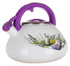 BANQUET konvice smaltovaná pískací LAVENDER 3 l