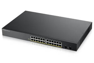 ZyXEL GS1900-24HP v2, 24-port GbE L2 PoE Smart Switch, rackmount, 170 Watt