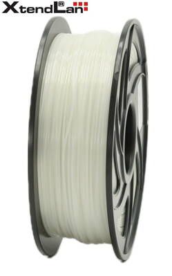 XtendLAN PLA filament 1,75mm priehľadný biely/naturál 1kg