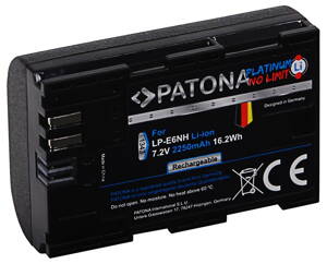 PATONA baterie pro foto Canon LP-E6NH 2250mAh Li-Ion Platinum EOS R5/R6