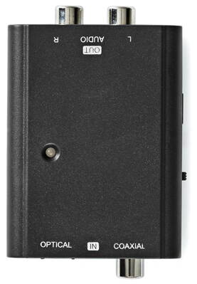 NEDIS převodník digitálního zvuku na stereofonní/ 1cestný/ zásuvka RCA + zásuvka Toslink/ 2x zásuvka RCA (Stereo)