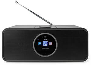 NEDIS internetové rádio/ výkon 42W/ FM/ Internet/ Bluetooth/ Wi-Fi/ USB/ 3,5mm jack/ černé