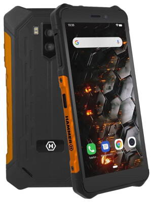 myPhone Hammer Iron 3 - oranžový   5,45" IPS/ Dual SIM/ 32GB/ 3GB RAM/ LTE/ IP68/ Android 9