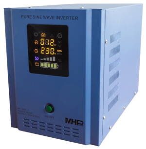 MHPower menič napätia MP-1600-12, striedač, čistý sinus, 12V, 1600W