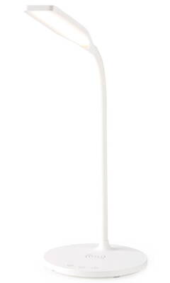 NEDIS LED lampička/ Qi nabíjení/ 10W/ 100 - 240V/ přirozená, studená, teplá bílá/ stmívatelná/ 350lm/ 2700 - 6500K/ bílá