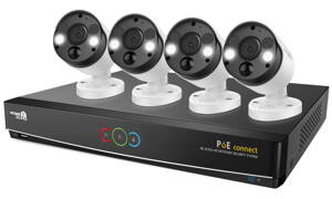 iGET HomeGuard HGNVK84904 - Ultra HD 4K systém s PoE napájaním, 8-kanálové NVR + 4x HGNVK936CAM 4K kamera