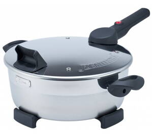 Remoska D52/10 4l Dua / El. pečící mísa / 580W / 4L / 29cm / nerezová ocel /  skleněná poklice