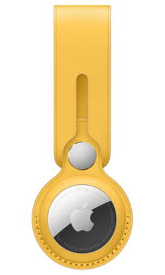 Apple AirTag Leather Loop - Meyer Lemon