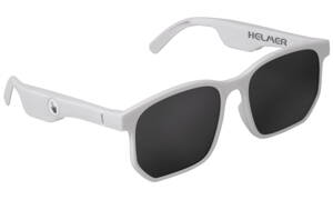 HELMER Smart polarizačné okuliare SG 12/ polarizačné/ dotykové/ UV 400/ Bluetooth/ repro/ sluchátka/ mikrofón/ biele