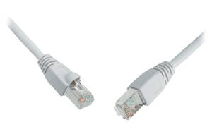 Solarix Patch kabel CAT5E SFTP PVC 0,5m šedý snag-proof C5E-315GY-0,5MB