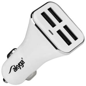 TRX Akyga AK-CH-09 4x USB nabíječka do auta 6.8A/ 34W/ bílá