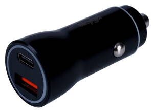 TRX Akyga AK-CH-16 USB nabíječka do auta/ 5-12V/ 36W/ USB-C + USB-A/ PD 3.0/ QC 3.0/ AFC/ FCP/ Apple 2.4A/ PPS/ černá