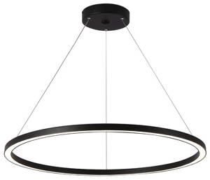 IMMAX NEO FINO SMART závěsné svítidlo 1 kruh, 80cm, 60W, černé, Zigbee 3.0, TUYA