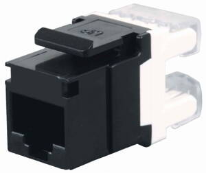 Solarix Keystone c5e UTP RJ45, čierny, zařezávací