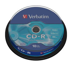 VERBATIM CD-R80 700MB/ 52x/ Extra Protection/ 10pack/ spindle