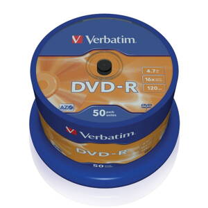 VERBATIM DVD-R 4,7GB/ 16x/ 50pack/ spindle