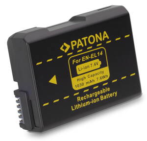 PATONA baterie pro foto Nikon EN-EL14 1030mAh new model
