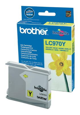 BROTHER inkoustová náplň LC-970Y/ Žlutá