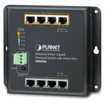 Planet WGS-804HPT nástenný PoE switch 8x1000B-T, 4x PoE IEEE 802.3at <120W, správa Web / SNMP, -40 ~ 75 ° C, fanless