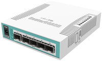 MikroTik Cloud Router Switch 106-1C-5S, 5x SFP, 1x SFP, 1x Combo, Gbit, vr. L5