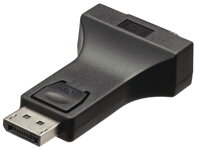 NEDIS adaptér DisplayPort/ zástrčka DisplayPort - zásuvka DVI-I 24+5p/ černý