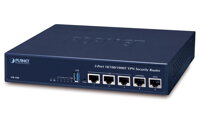 PLANET VR-100 Router, firewall, VPN, VLAN, QoS, 2x Gbit WAN, 3x Gbit LAN, bez ventilátorov