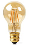 NEDIS Wi-Fi múdra LED žiarovka s vláknom / E27 / A60 / 5W / 230V / 500L / 2200K / teplá biela / stmievateľná / zlatá