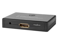 NEDIS přepínač DisplayPort/ obousměrný/ 2 Porty/ napájení USB/ černý