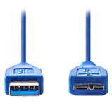 NEDIS kabel USB 3.0/ zástrčka A - zástrčka micro B/ modrý/ 50cm