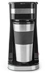 NEDIS kávovar/ na jeden hrnek/ dvoustěnný cestovní hrnek/ kapacita 0,42 l/ černý