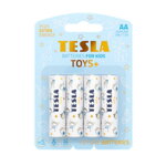 TESLA TOYS+ BOY alkalická baterie AA (LR06, tužková, blister) 4 ks