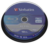 VERBATIM BD-R Blu-Ray DL 50GB/ 6x/ 10pack/ spindle
