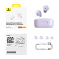 Baseus Earphone Bluetooth Bowie E18 TWS Earphones, BT 5.3, ENC, IPX4, Purple EU (A00023800533-00)