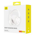 Baseus Earphone Bluetooth Bass 30 Max Wireless Headphones, BT 5.3, White EU (A00070700211-00)