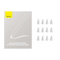 Baseus Tablet Tool Pen Replaceble Silicone Tips (12 pcs) for Stylus Pen (Soft), White (ARBJ020002)
