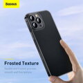 Baseus iPhone 13 Pro Max case Frosted Glass Protective Black (ARWS000501)