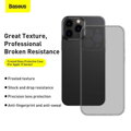 Baseus iPhone 13 Pro Max case Frosted Glass Protective Black (ARWS000501)