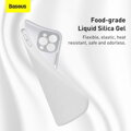 Baseus iPhone 13 Pro Max case Liquid Silica Gel Protective White (ARYT000502)
